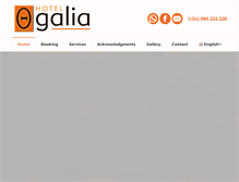 Tablet Screenshot of hotelogalia.es